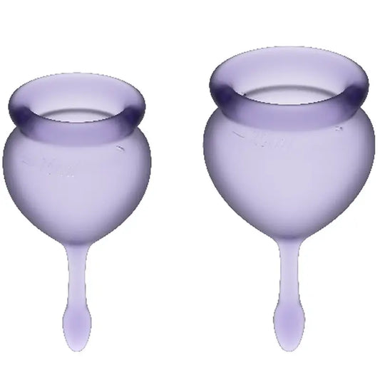 Satisfyer Feel Good Menstrual Cup Kit Lilas 15 + 20 Ml