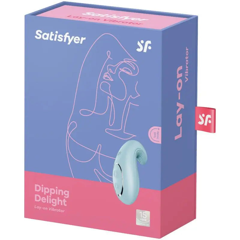 Satisfyer Layons Dipping Delight Vibrateur à poser - Bleu