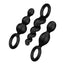 Satisfyer Pack Of 3 Black Silicone Plugs