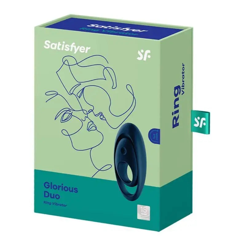 Anneau vibrant Satisfyer Ring Glorious Duo Bleu