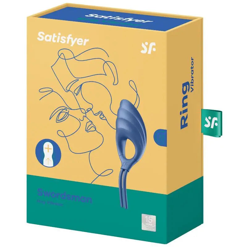 Anneau vibrant Satisfyer Ring Swordsman - Bleu