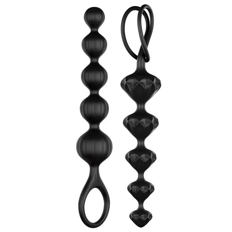 Satisfyer Set of 2 Anal Chains Black Colour