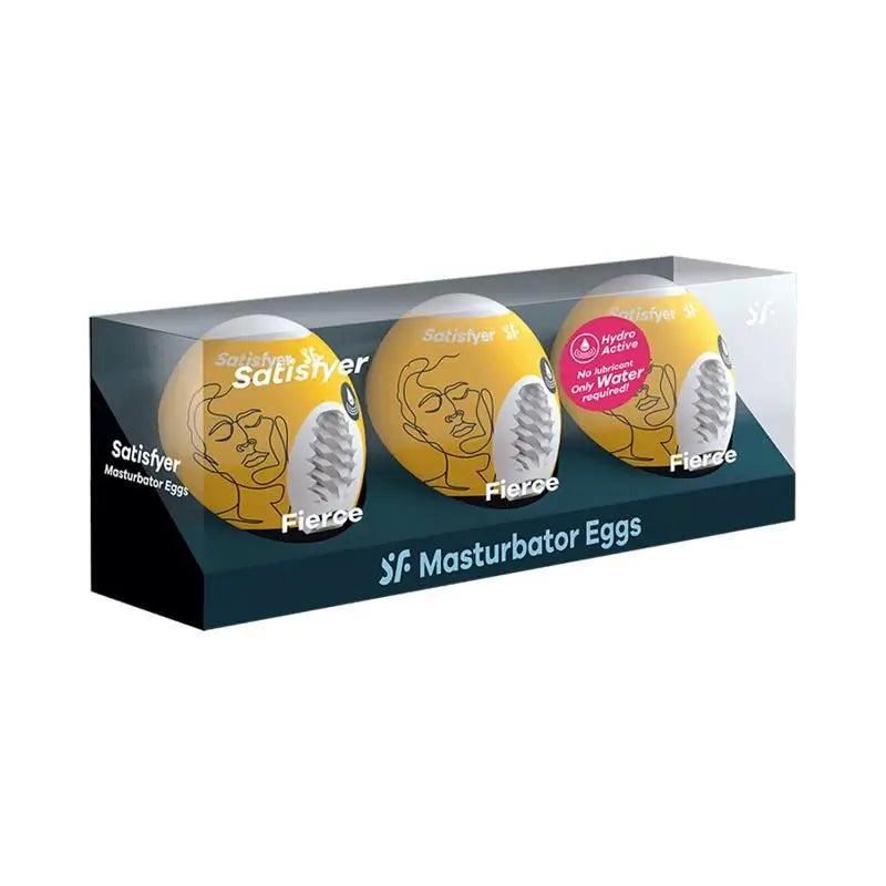 Satisfyer Set 3 Masturbator Eggs Model Fierce