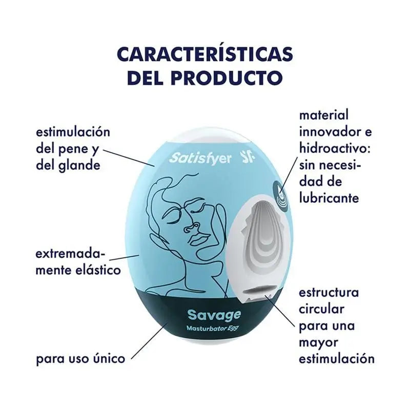 Satisfyer Set 3 Masturbateur Œufs Modèle Savage