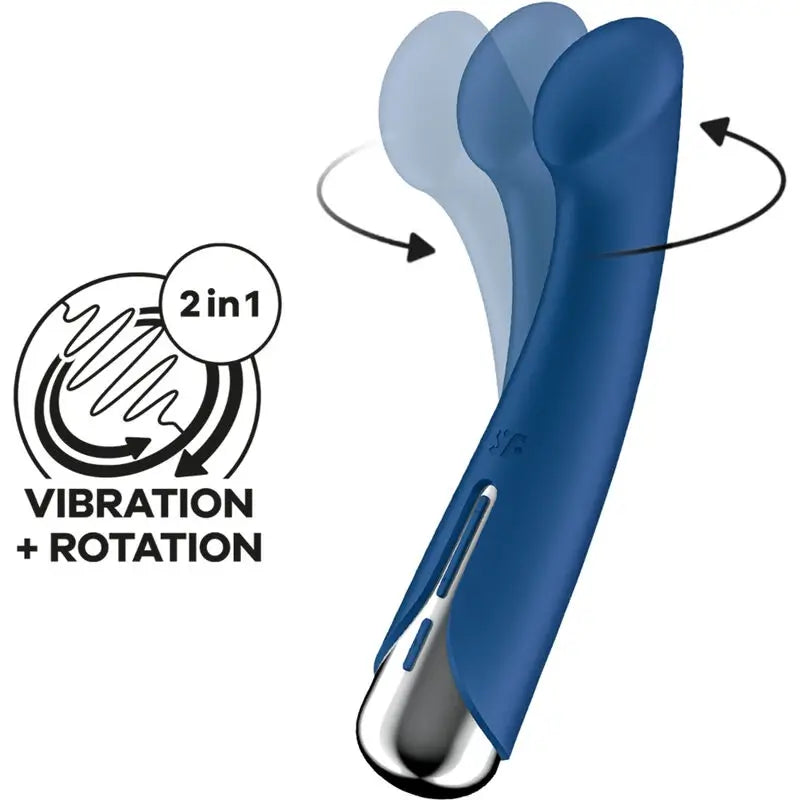 Satisfyer Spinning G-Sport 1 Vibrator Rotator Bleu