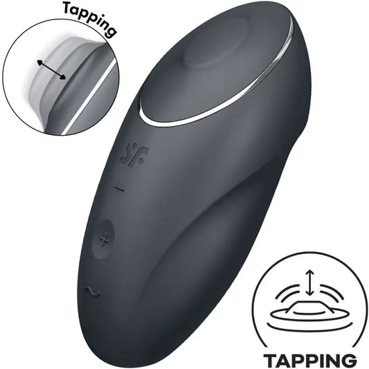 Satisfyer Tap & Climax 1 Vibrateur à poser Noir