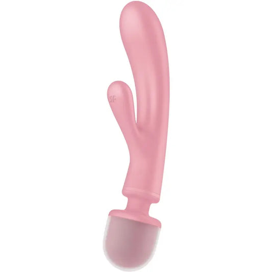 Satisfyer Triple Lover Vibrateur Lapin Rose Massant