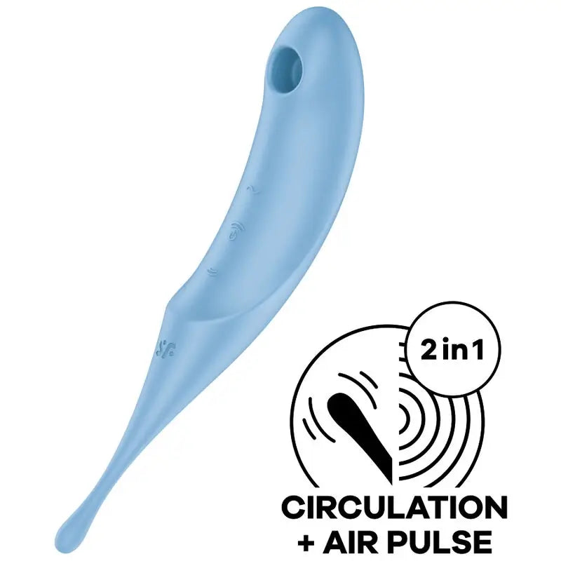 Satisfyer Twirling Pro Stimulateur & Vibrateur Bleu