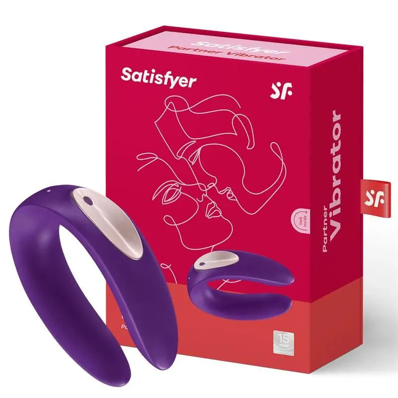 Satisfyer Partner Plus Purple Vibrator for Couples