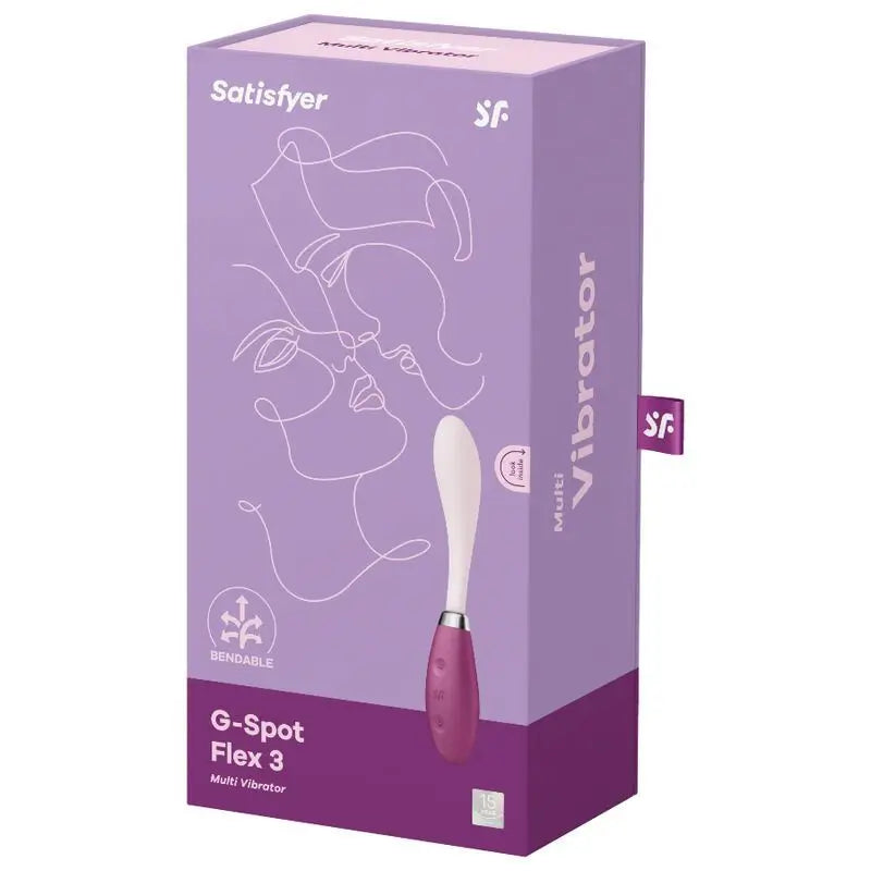 Satisfyer Vibrator G-Spot Flex 3 Multi Vibrator - Rouge