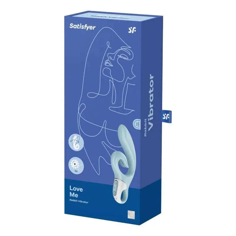 Vibrateur Satisfyer Vibrateur Love Me Rabbit - Bleu