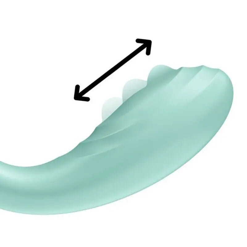 Vibrateur Satisfyer Vibrateur de plaisir déroulant pour le point G - Vert