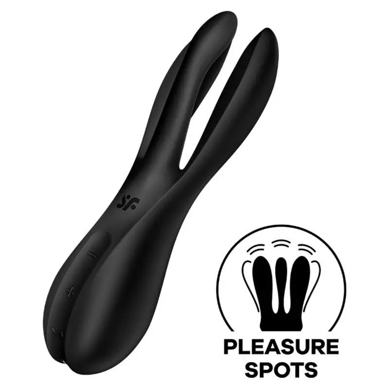 Satisfyer Vibrator Threesome 2 Vibrator - Black