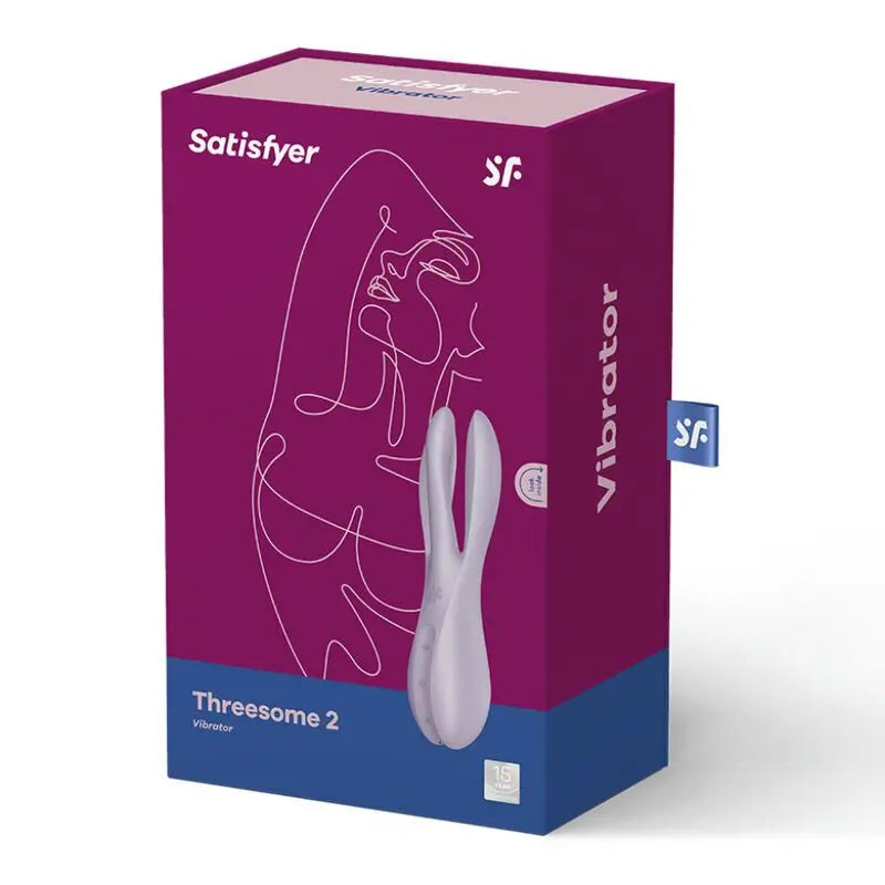 Satisfyer Vibrator Vibrateur Threesome 2 - Violet