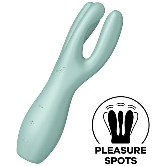 Satisfyer Vibrator Threesome 3 Vibrator - Green