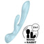 Satisfyer Vibrator Triple Oh Hybrid Vibrator - Blue