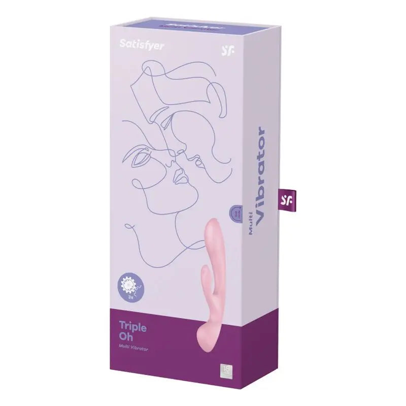 Vibrateur Satisfyer Vibrateur hybride Triple Oh - Rouge