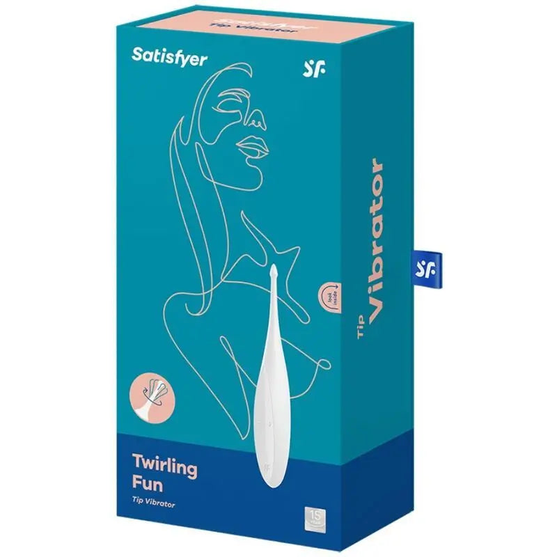 Vibrateur Satisfyer Stimulateur clitoridien Twirling Fun - Blanc