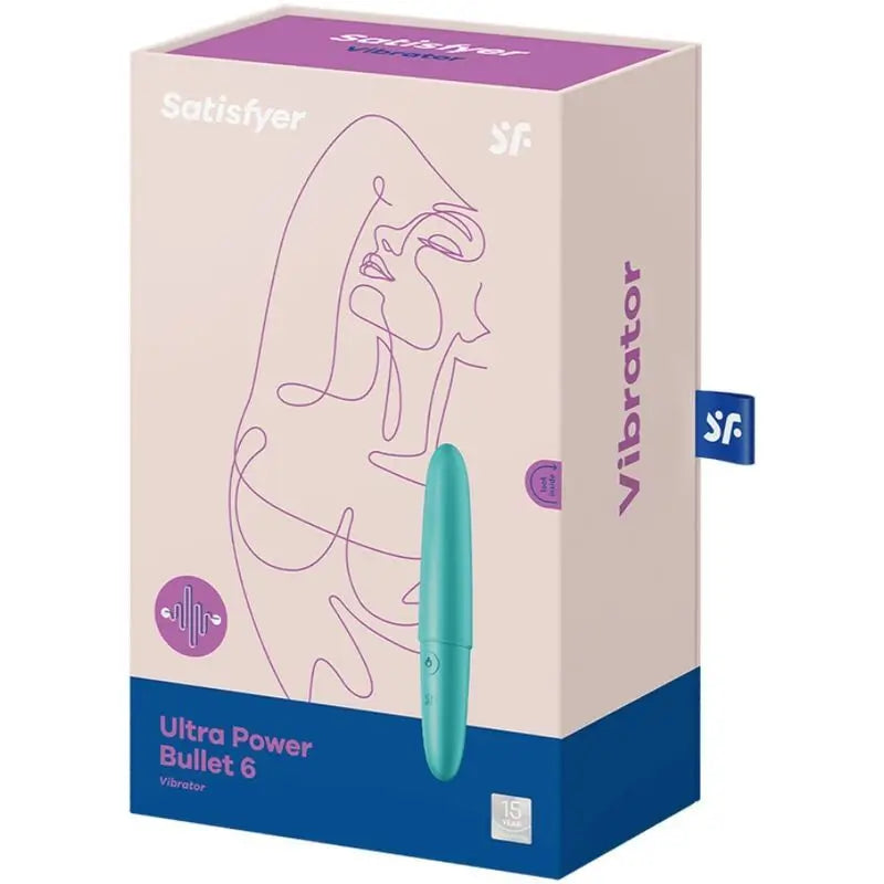 Satisfyer Vibrator Ultra Power Bullet 6 Turquoise Vibrating Bullet
