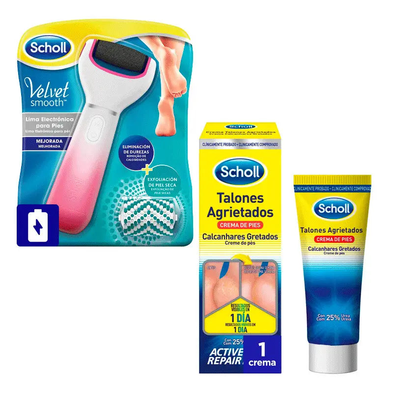 Scholl Electric File + Cracked Heel Cream