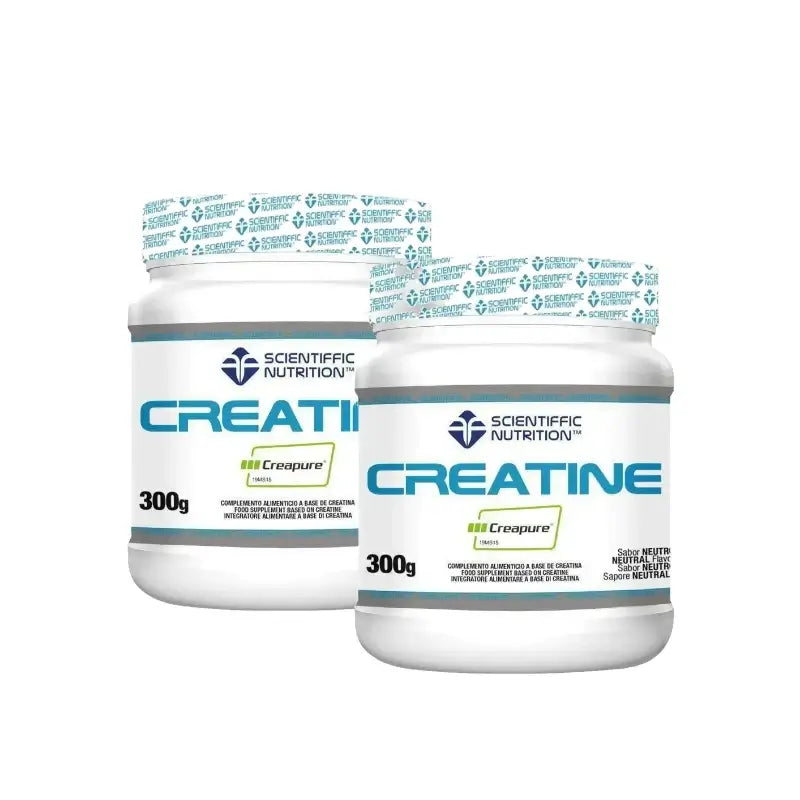 Scientiffic Nutrition Créatine 100 % Creapure, créatine monohydratée en poudre, 2 x 300 grammes