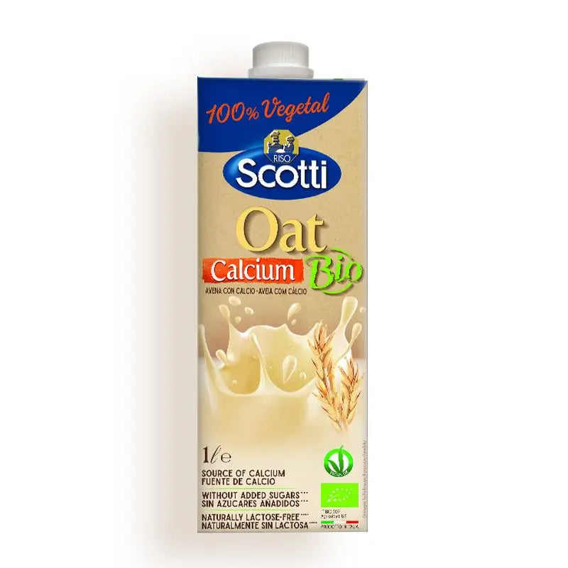 Scotti Boisson végétale à l'avoine avec calcium 1L. Bio Vegan