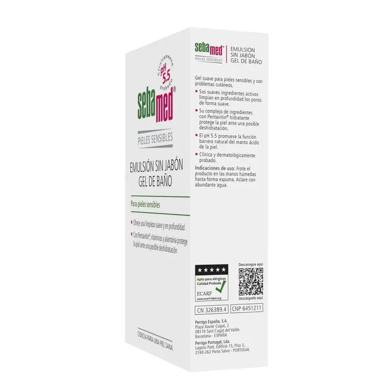 SEBAMED Gel de bain émulsion sans savon 500 ml
