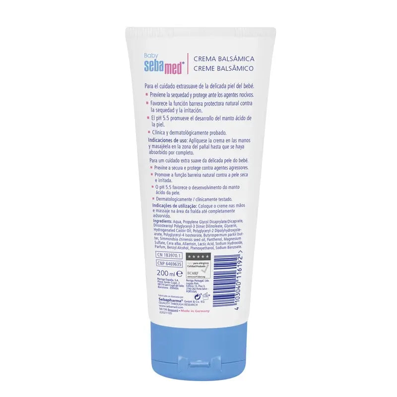 Sebamed Baby Duplo Crème Balsamique, 200 ml