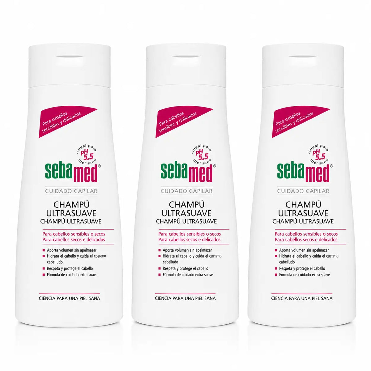 Sebamed Shampooing Ultra Doux 400 Ml, pack 3