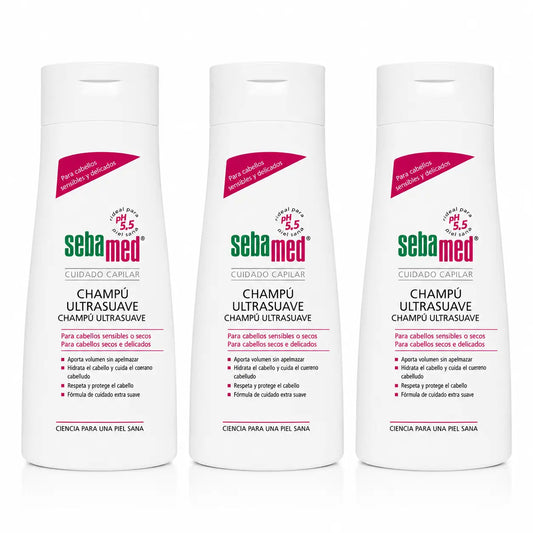 Sebamed Shampooing Ultra Doux 400 Ml, pack 3