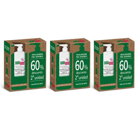 Sebamed Emulsion sans savon Duplo, 1500 Ml , pack 3