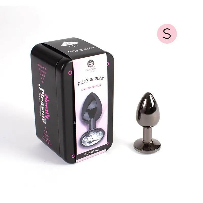 Secret Play Gunmetal Butt Plug Taille S 7 Cm