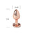 Secret Play Metal Butt Plug Pink Gold Taille S 7 Cm