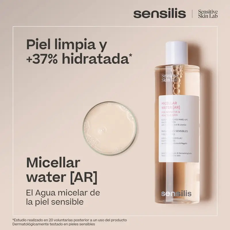 Sensilis Eau micellaire [Ar] Peau sensible et réactive 400 ml