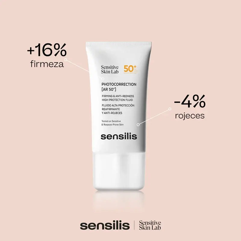 Sensilis Photocorrection [Ar SPF 50+] Fluide raffermissant et anti-rougeurs 40 ml