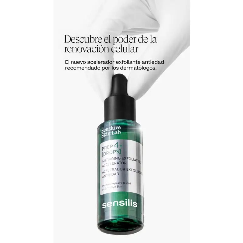 Sensilis Prep4+ Drops Sérum accélérateur exfoliant anti-âge 30 Ml