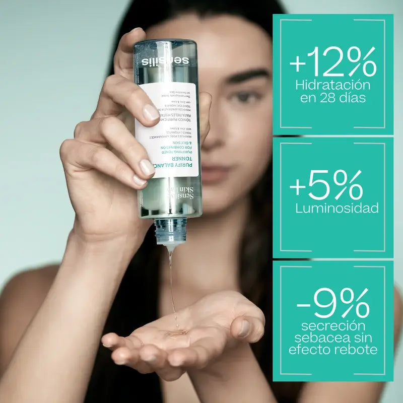 Sensilis Purify Balancing Toner Tonique nettoyant pour les peaux grasses et mixtes 200 ml