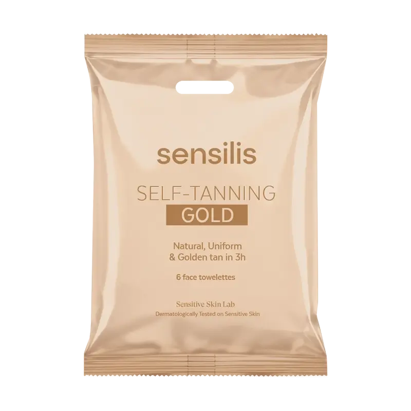 Sensilis Sun Lingettes solaires autobronzantes - Or , 6 unités