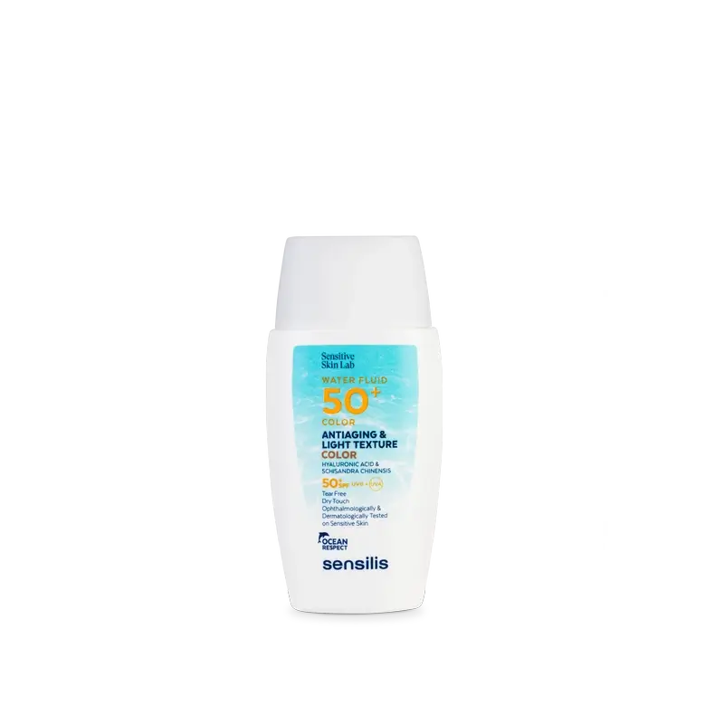 Sensilis Water Fluid SPF 50+ Fluide anti-âge avec couleur, 40 ml