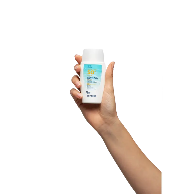 Sensilis Water Fluid SPF 50+ Fluide anti-âge avec couleur, 40 ml