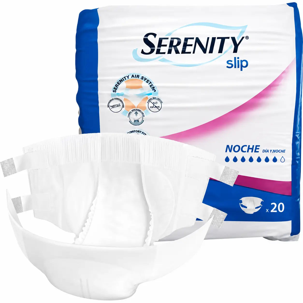 Serenity Slip Large Night, 80 pcs.