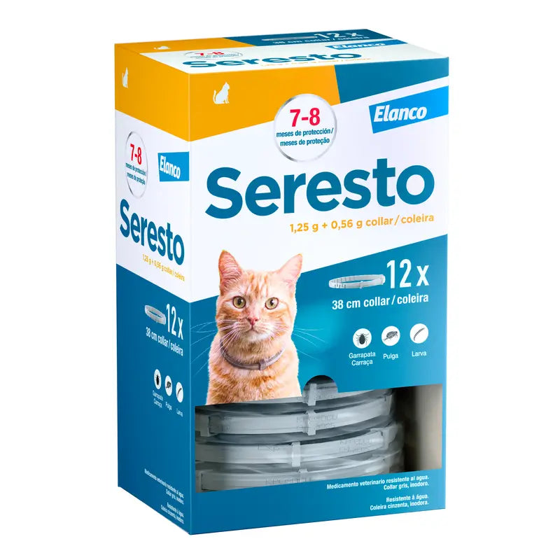 Seresto Cat Anti-Parasite Collars Clinical Package, 12 collars