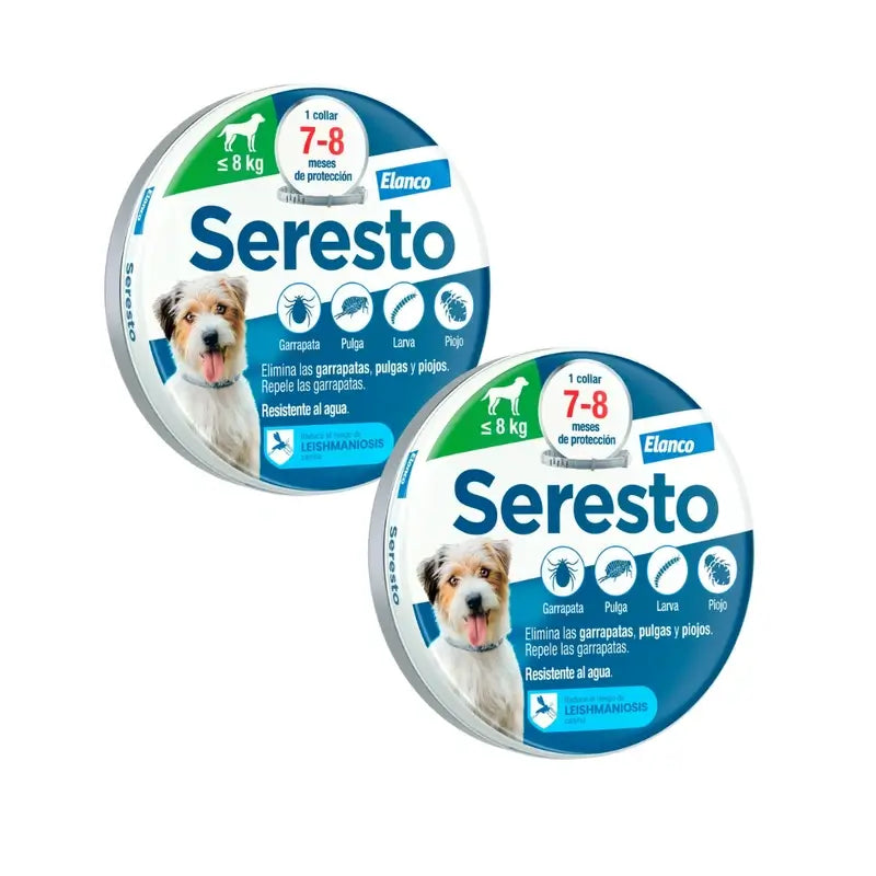 Seresto Dog Collar -8Kg Small Pack 2 units