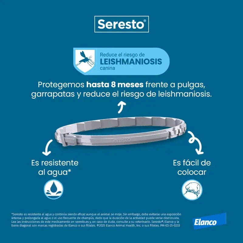 Collier pour chien Seresto -8Kg Small Pack 3 unités