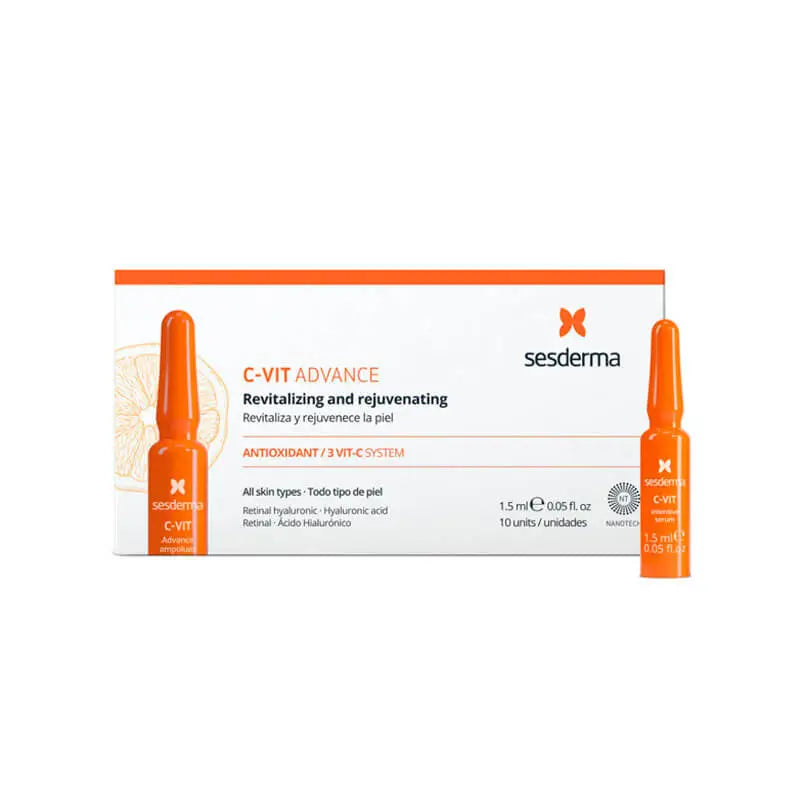 Sesderma C-Vit Advance Revitalises and Rejuvenates the Skin 10 Ampoules x 1.5 ml