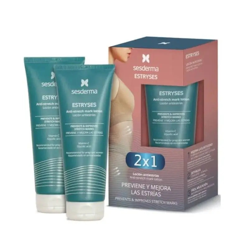 Sesderma Duplo Estryses Anti-Stretch Marks Lotion, 2x200 ml