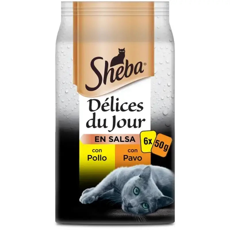 Sheba Delices Du Jour Volaille Pour Chats 12X6X50Gr