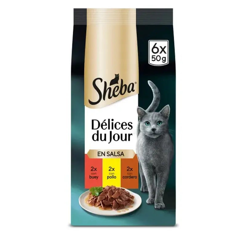 Sheba Delices Du Jour Cat Meats 12X6X50Gr