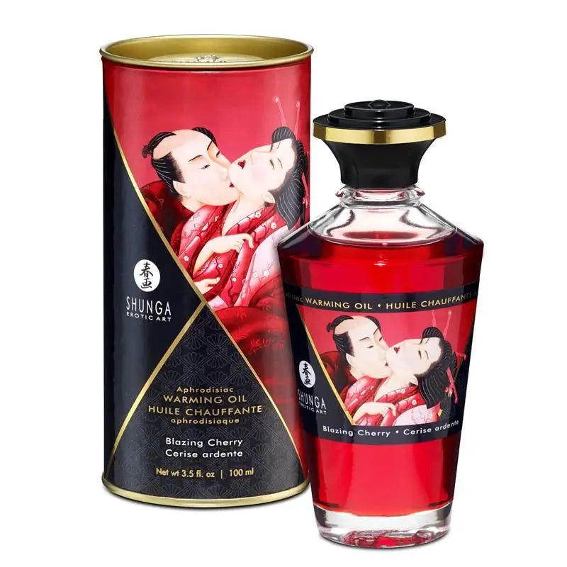 Shunga Burning Cherry Hot Massage Oil