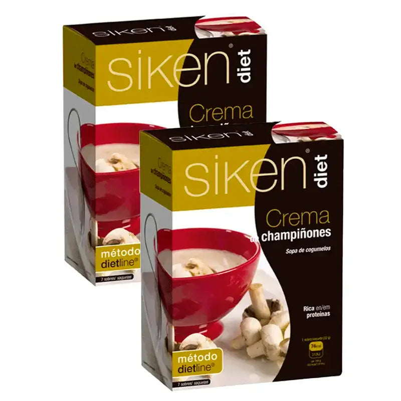 Siken Diet Crème aux champignons, paquet de 2 x 7 sachets